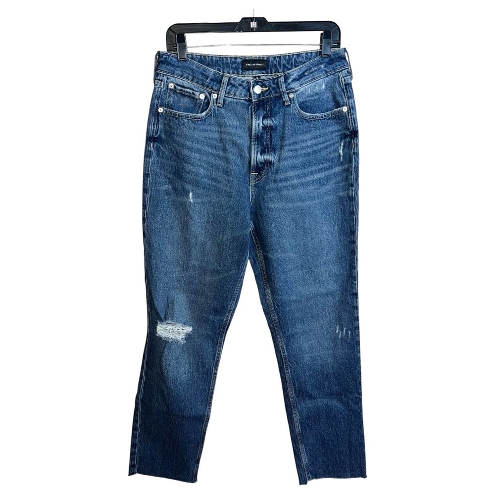 Free Assembly Jeans Women’s Size 10 Blue Super High Rise Straight 31x30